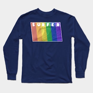 Surfer Rainbow Pride Long Sleeve T-Shirt